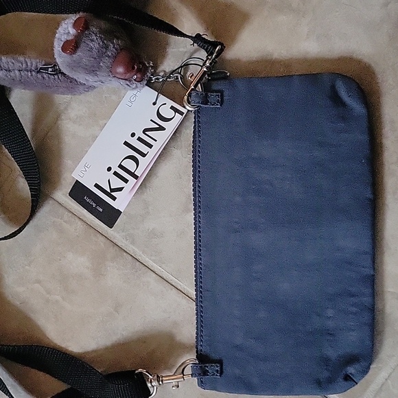 NWT KIPLING Blue Crossbody Bag - Picture 7 of 12